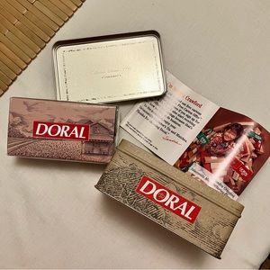 DORAL  TOBACCOVILLE , NC TIN -SEALED STICK MATCHES - PROMO COUPON- ADVERTISING…